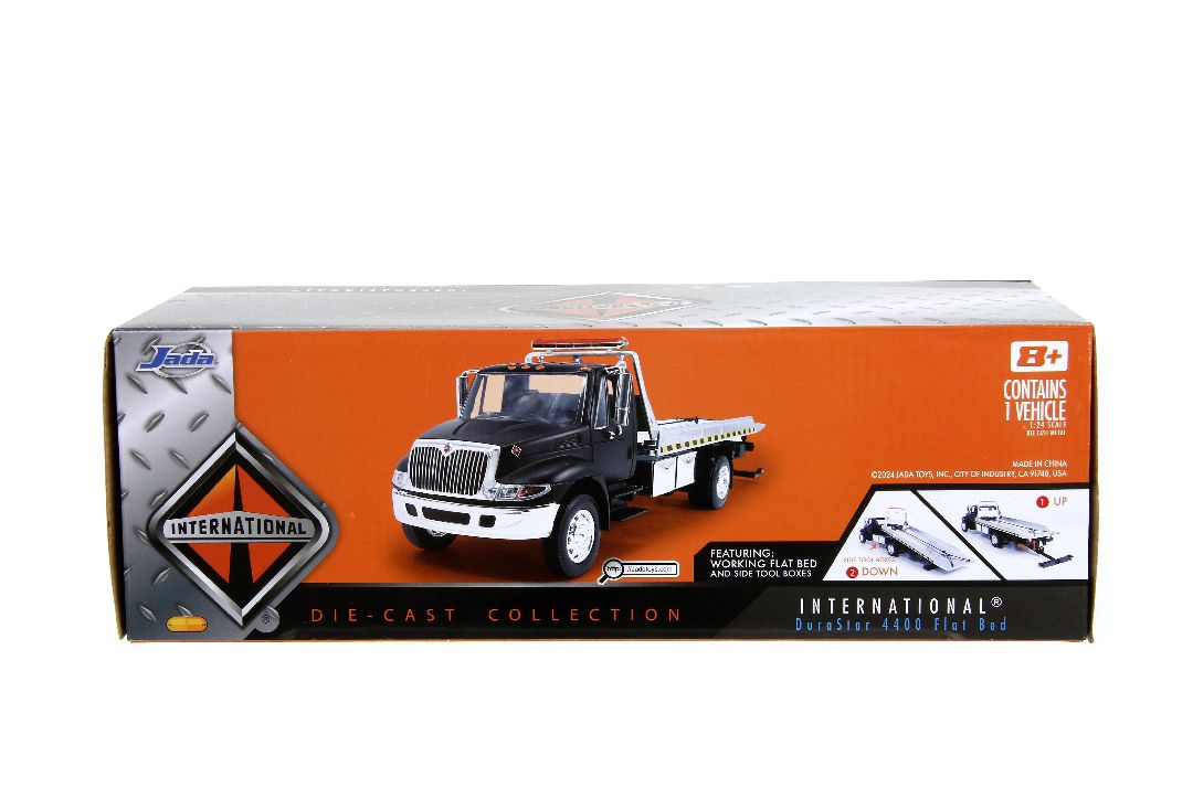 Jada 1/24 International Flatbed Tow Truck  - Primer Black – image 4