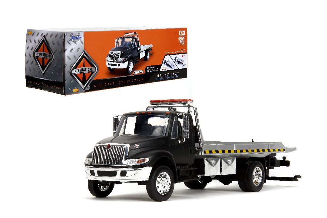 Jada 1/24 International Flatbed Tow Truck  - Primer Black – image 9
