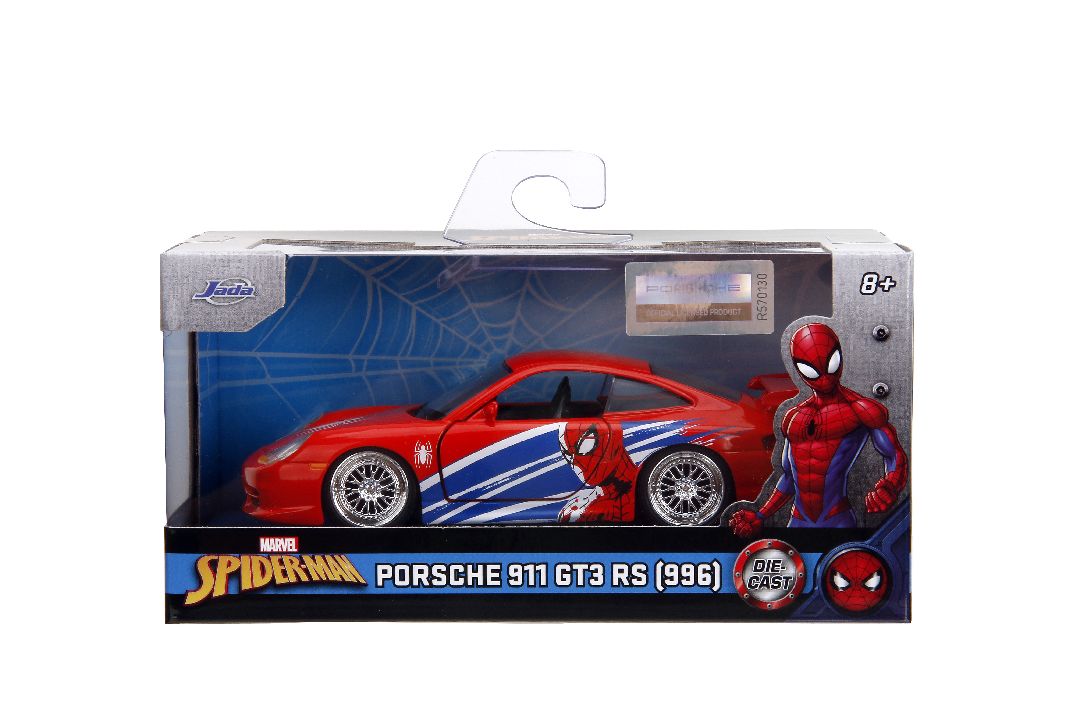 Jada 1/32 Hollywood Rides Marvel Porsche 911 GT3 RS (Spiderman) – image 8