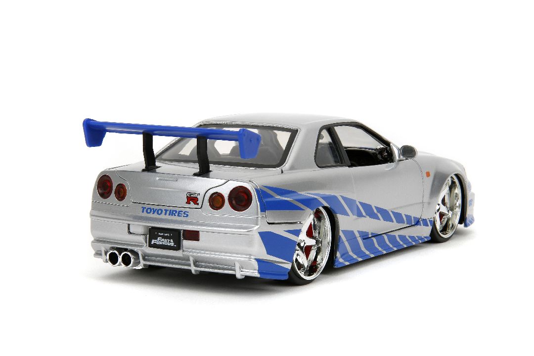 Jada 1/24 "Fast & Furious" Brian's Nissan Skyline GT-R (R34) thumbnail 6