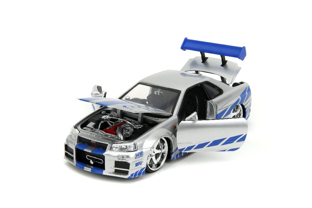Jada 1/24 "Fast & Furious" Brian's Nissan Skyline GT-R (R34) thumbnail 11
