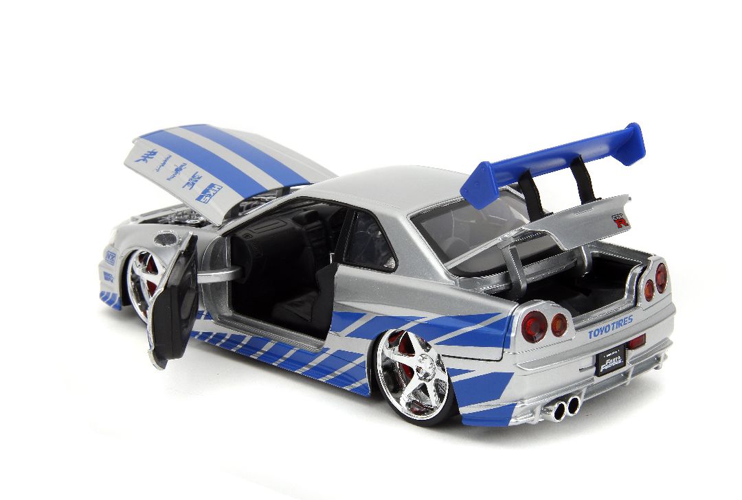 Jada 1/24 "Fast & Furious" Brian's Nissan Skyline GT-R (R34) thumbnail 12