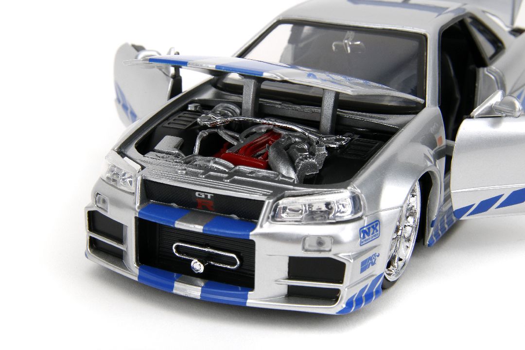 Jada 1/24 "Fast & Furious" Brian's Nissan Skyline GT-R (R34) thumbnail 13