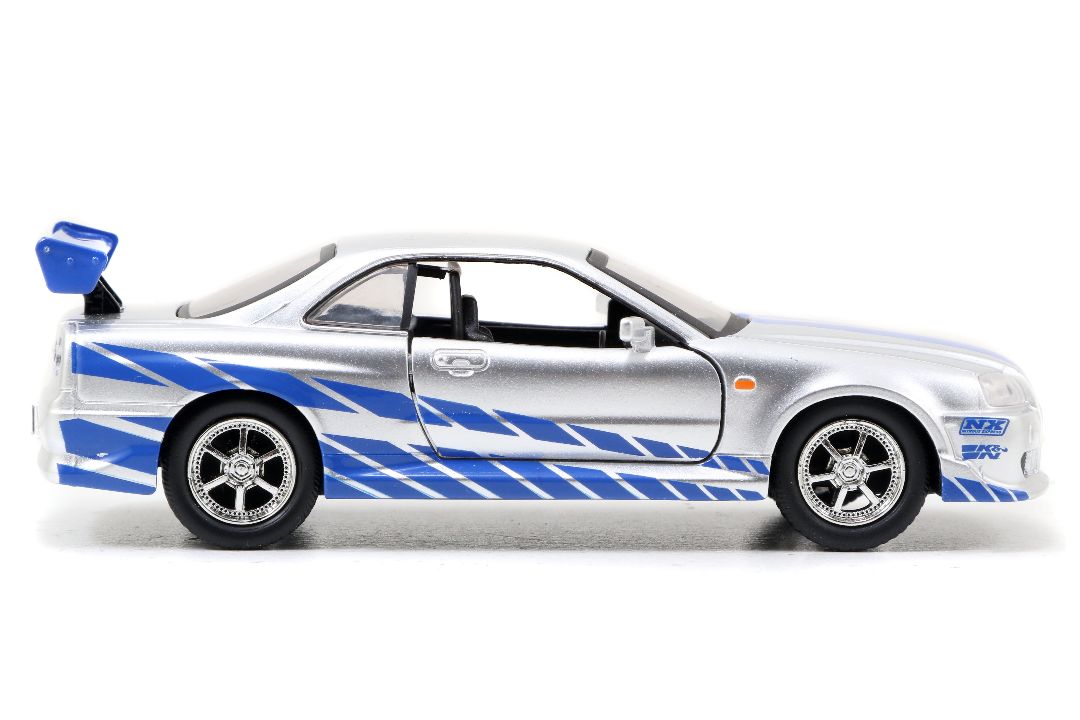 Jada 1/32 "Fast & Furious" Brian's Skyline GT-R (R34) Silver – image 3