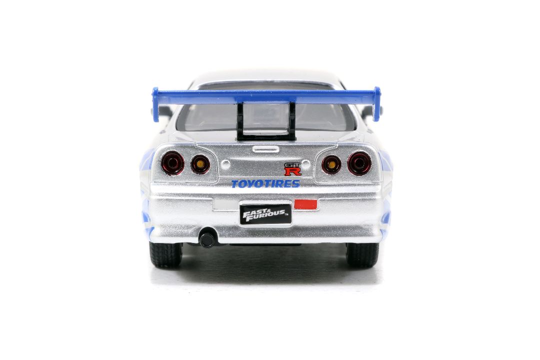 Jada 1/32 "Fast & Furious" Brian's Skyline GT-R (R34) Silver – image 5