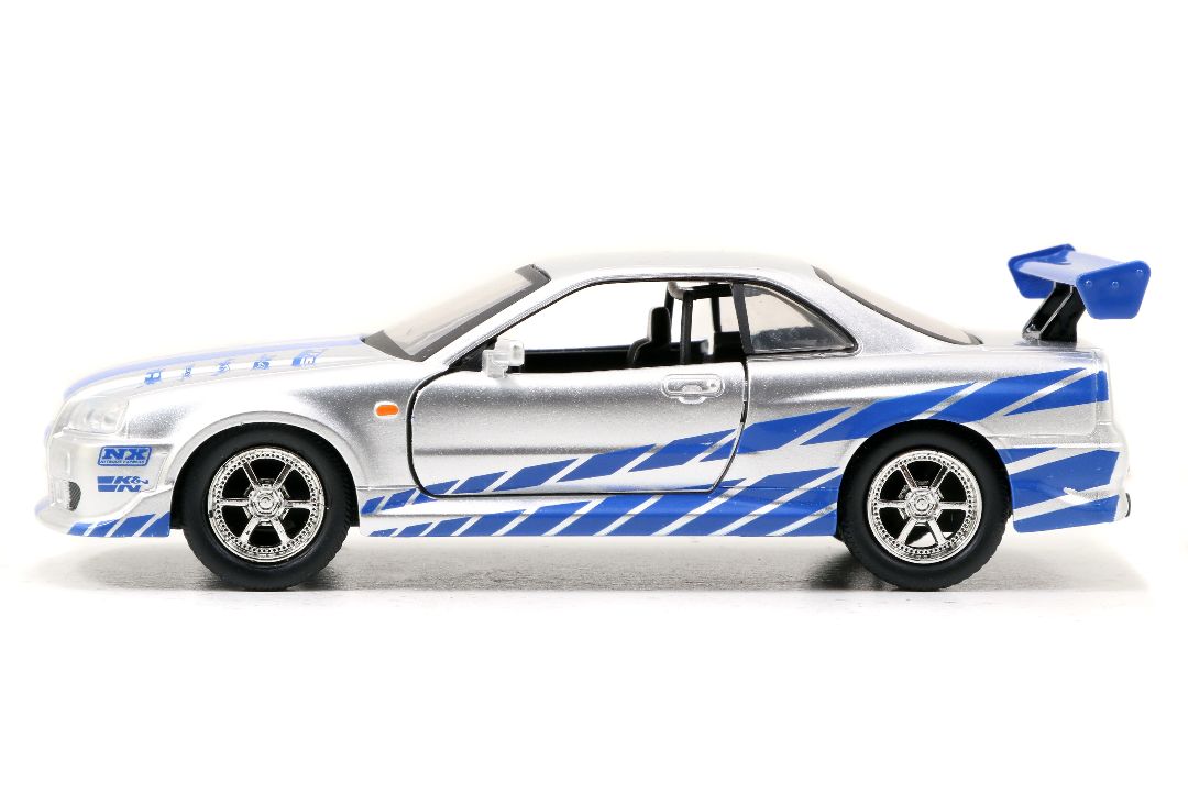 Jada 1/32 "Fast & Furious" Brian's Skyline GT-R (R34) Silver – image 7
