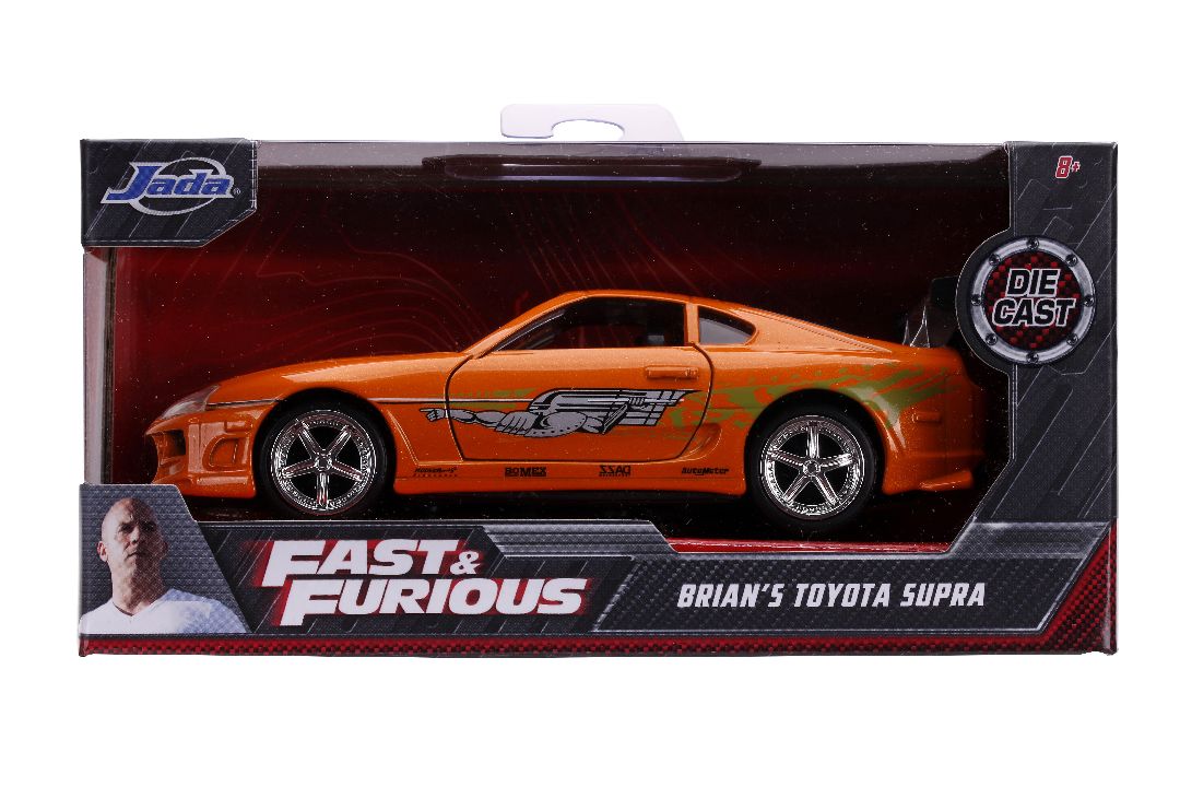 Jada 1/32 "Fast & Furious" Brian's Toyota Supra - Orange – image 10