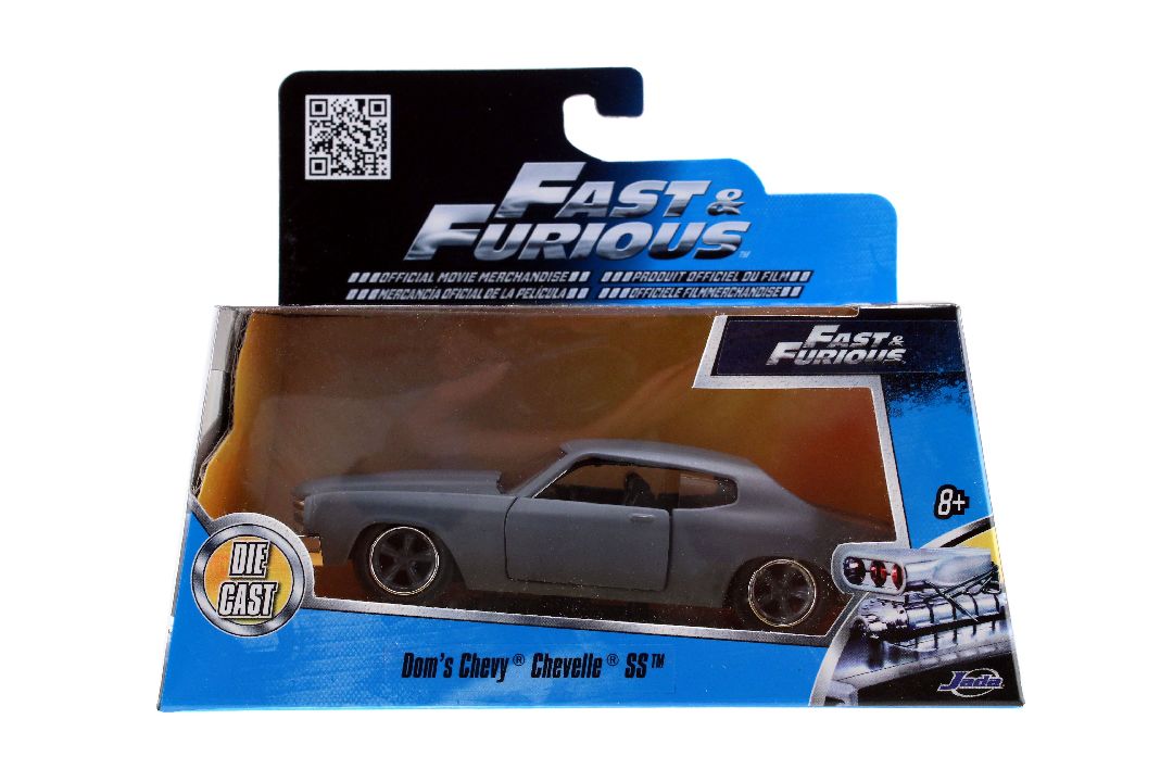 Jada 1/32 "Fast & Furious" Dom's Chevrolet Chevelle SS Grey – image 4