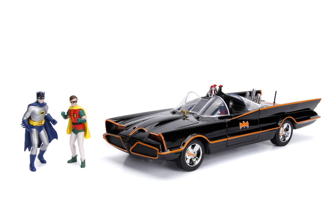 Jada 1/18 "Hollywood Rides" 1966 TV Series Batmobile with Batman thumbnail 5