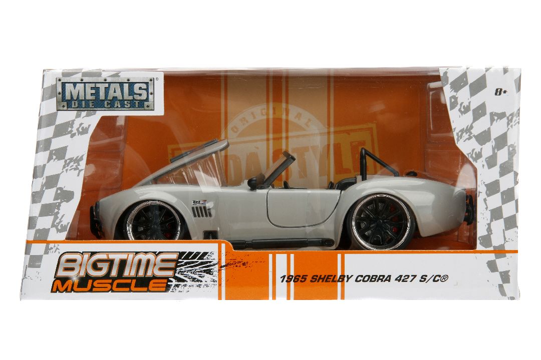 Jada 1/24 "BIGTIME Muscle" 1965 Shelby Cobra 427 S/C - Grey – image 11