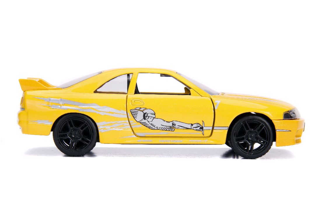 Jada 1/32 "Fast & Furious" 1995 Nissan Skyline GT-R (R33) Yellow – image 4