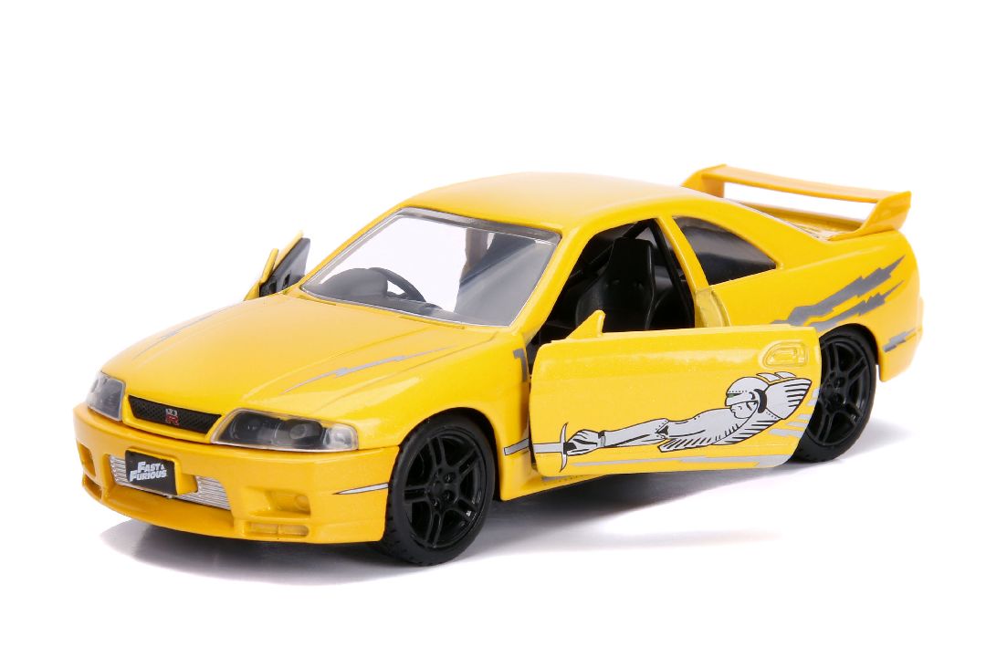 Jada 1/32 "Fast & Furious" 1995 Nissan Skyline GT-R (R33) Yellow – image 6
