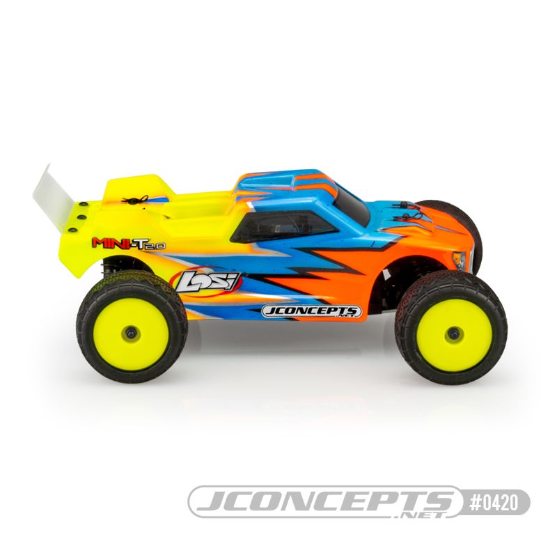 JConcepts Finnisher - Mini-T 2.0 body w/ rear spoiler – image 3