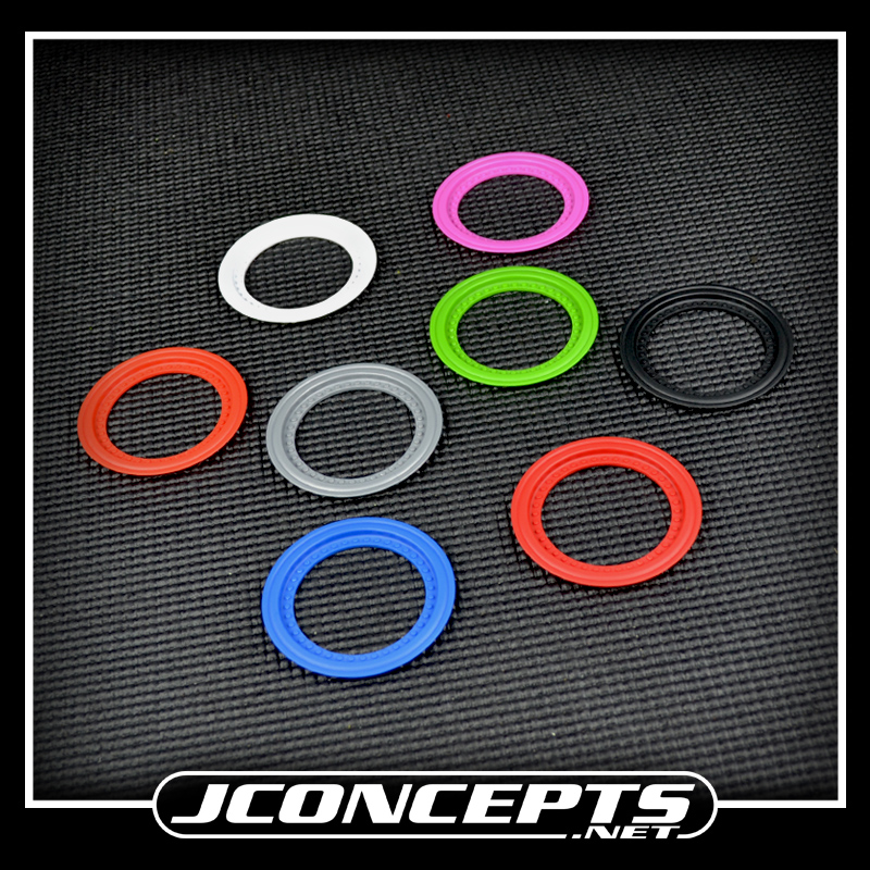 JConcepts Tribute wheel mock beadlock rings - silver - glue-on – image 2