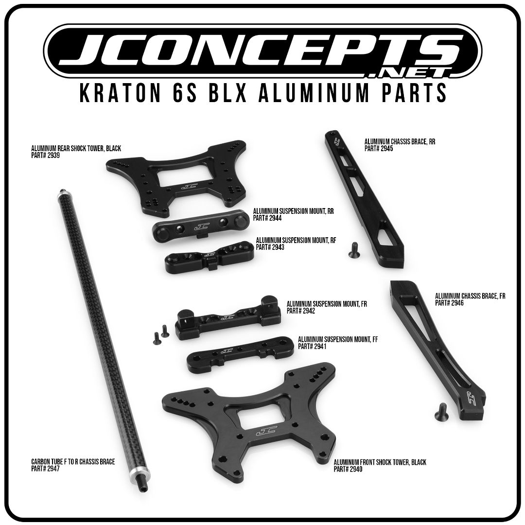 JConcepts Kraton 6S BLX - Aluminum Suspension Mount, FF – image 3