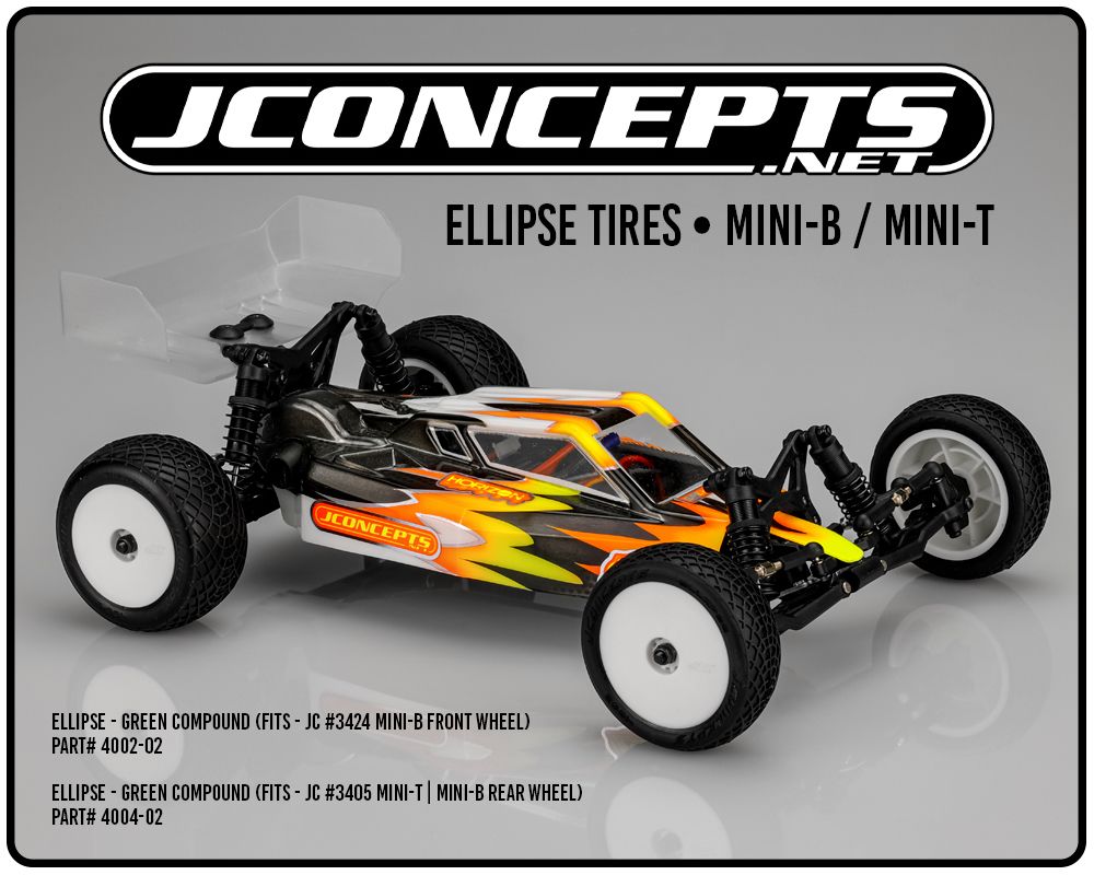 JConcepts Ellipse - green (Fits - JC #3424 Mini-B front wheel) – image 3