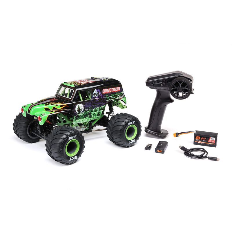 Losi 1/18 Mini LMT Grave Digger Monster Truck 4X4 RTR - Green – image 7