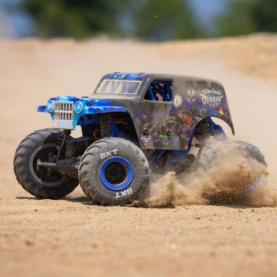 Losi 1/18 Mini LMT Son Uva Digger Monster Truck 4X4 RTR - Blue – image 5