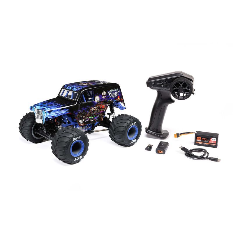 Losi 1/18 Mini LMT Son Uva Digger Monster Truck 4X4 RTR - Blue – image 7
