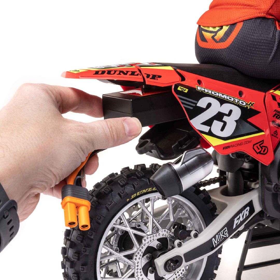 Losi 1/4 Promoto-MX Motorcycle Brushless RTR - FXR Red – image 3