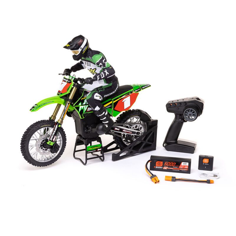Losi 1/4 Promoto-MX Brushless RTR - Pro Circuit Green – image 7
