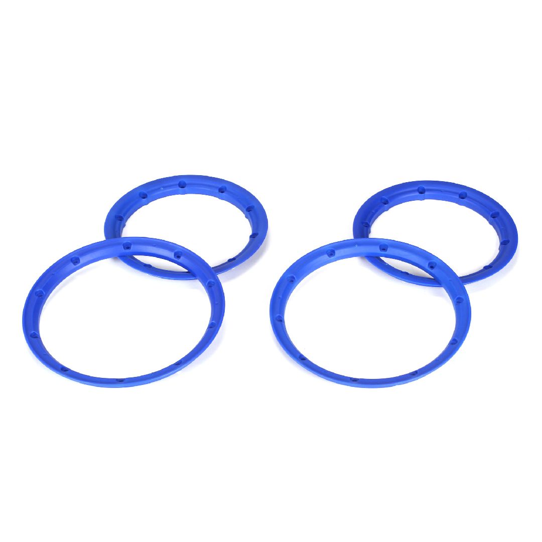 Losi Beadlock Set, Inner & Outer Blue (2): 5IVE-T – image 2
