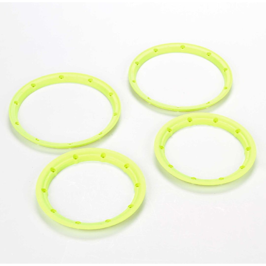 Losi Beadlock Set, Inner & Outer Yellow (2): 5T – image 2