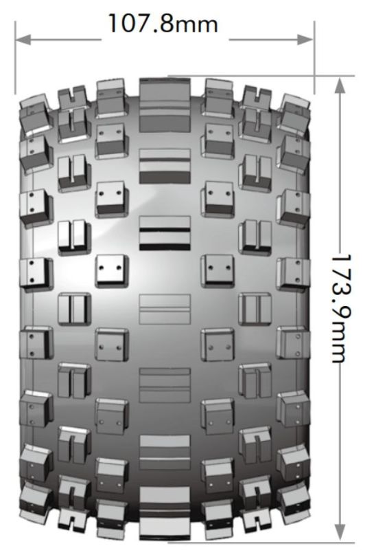 Louise R/C MT-Rock 3.8" Removable Hex Black Whls 6.8" OD(2) – image 2