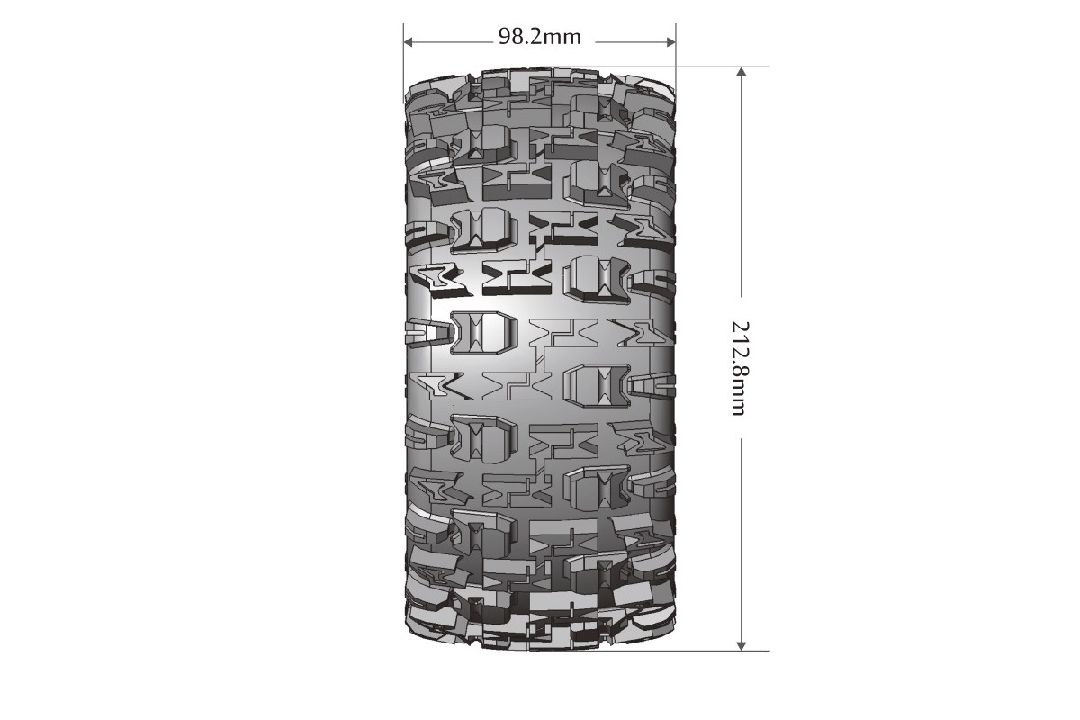 Louise R/C X-Pioneer 4.3" Black Wheels (For X-Maxx)(2) – image 2