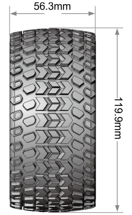 Louise R/C ST-Hummer 2.8" Removable Hex Black Whls 4.7" OD(2) – image 4