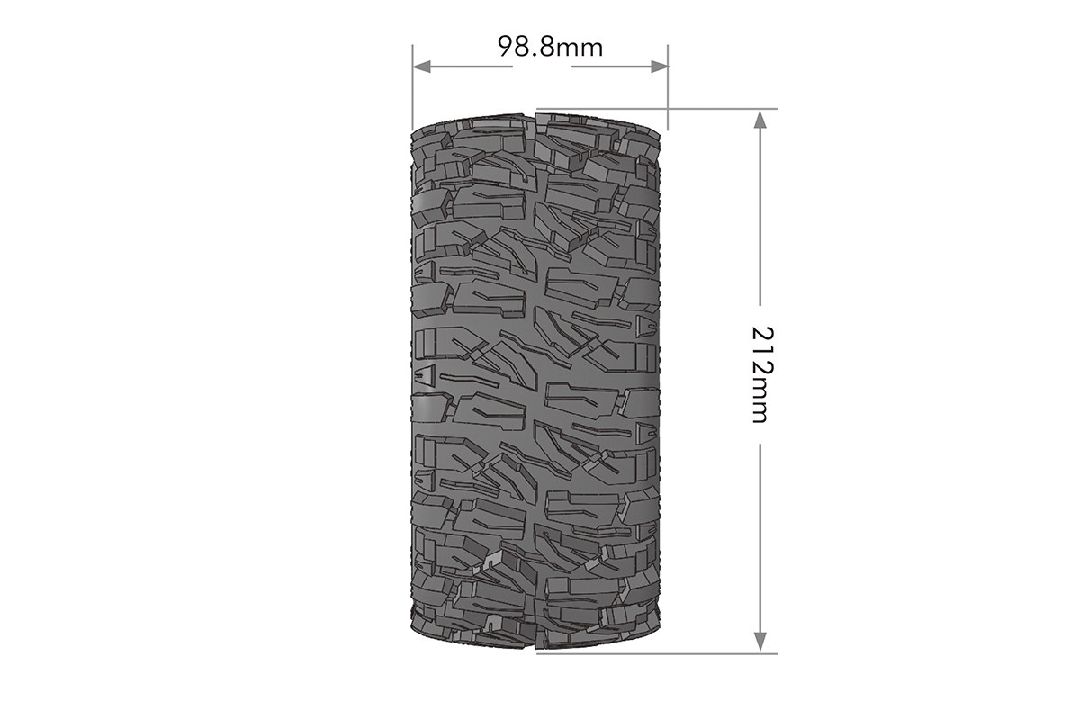 Louise R/C X-Mallet 4.3" on Black Wheels (For X-Maxx)(2) thumbnail 2