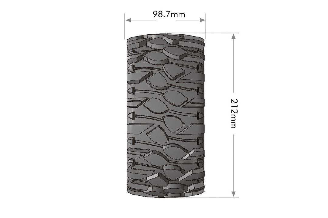 Louise R/C X-Rowdy 4.3" on Black Wheels (For X-Maxx)(2) – image 2