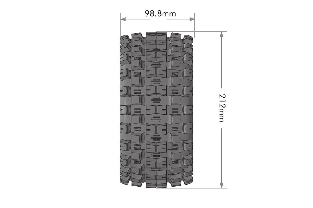 Louise R/C X-Mcross 4.3" on Black Wheels (For X-Maxx)(2) – image 2
