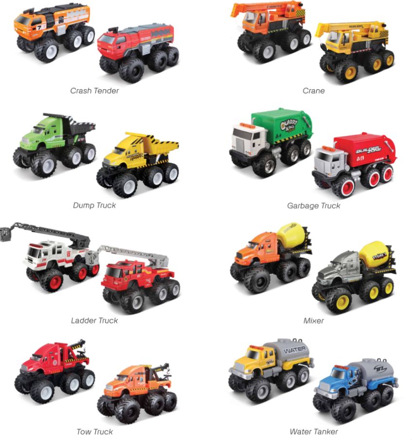 Maisto Builder Zone Quarry Monsters Asmt. (4 Pack) – image 2