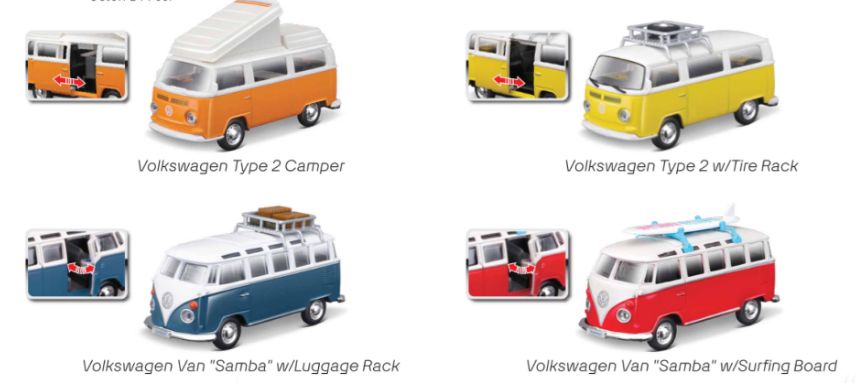 Maisto Week-Enders : Volkswagen Van Samba (24 Pack) – image 3