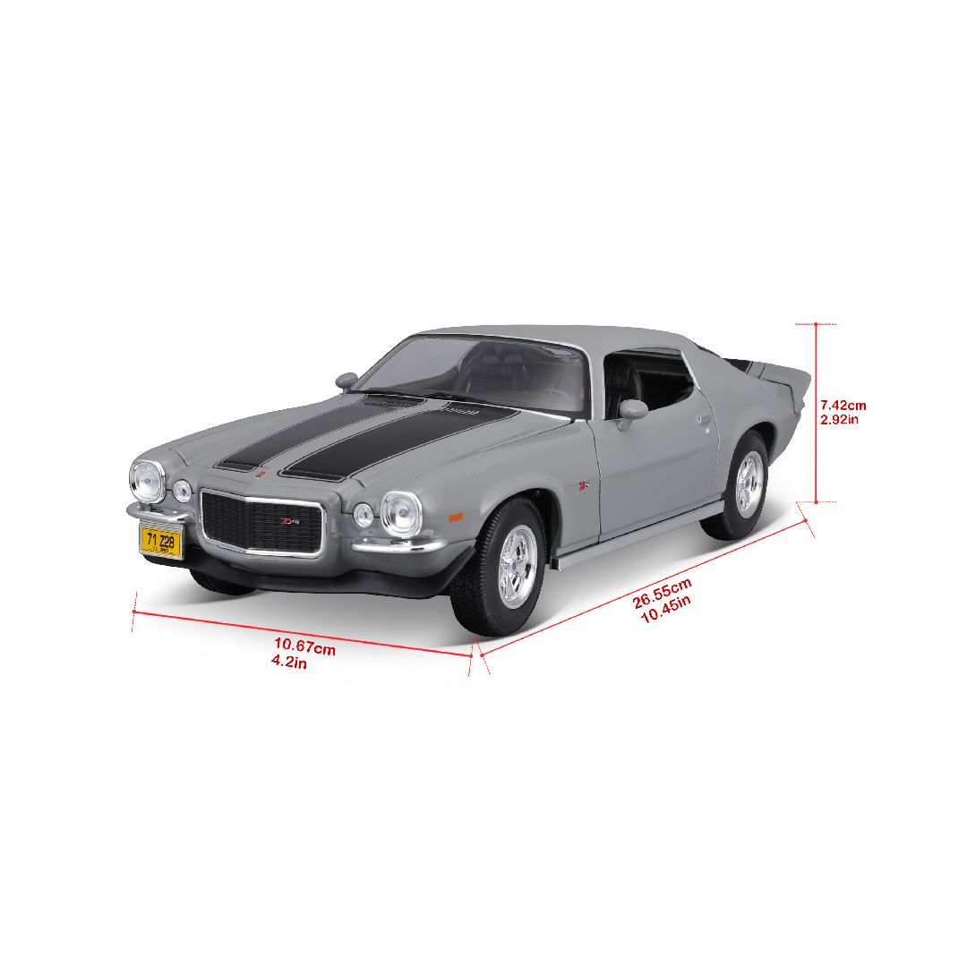 Maisto 1/18 SE 1971 Chevrolet Camaro - Gray – image 7