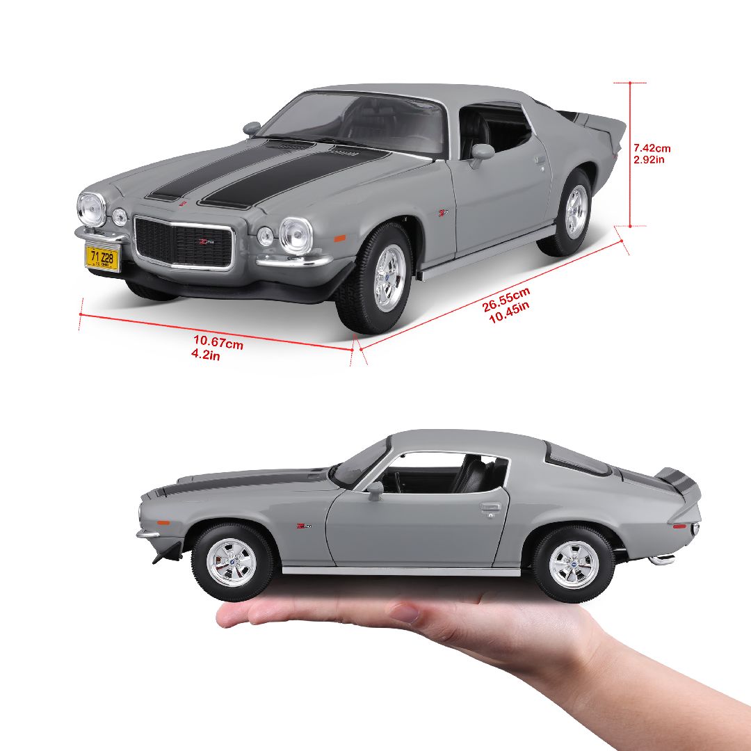 Maisto 1/18 SE 1971 Chevrolet Camaro - Gray – image 8