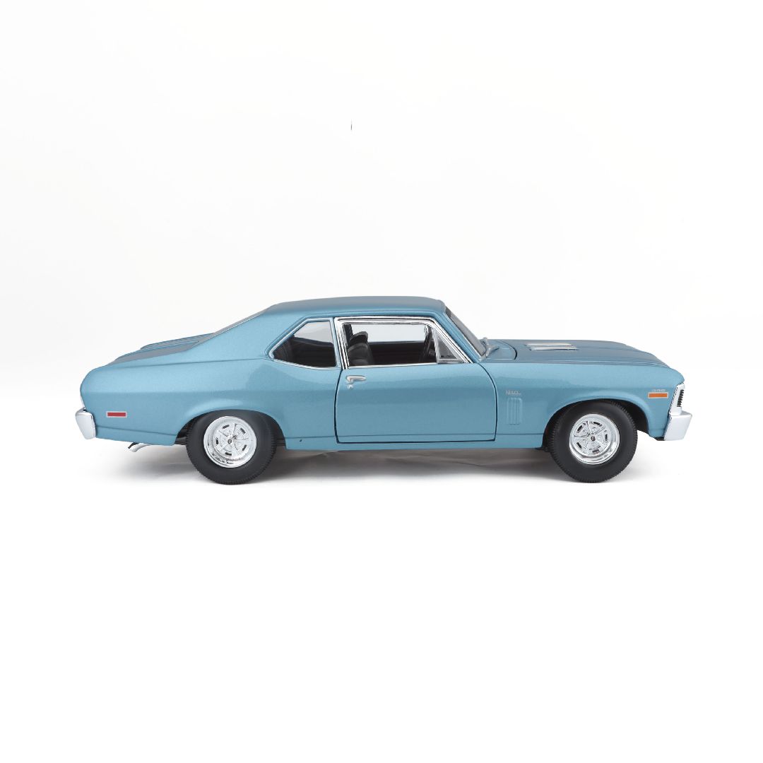 Maisto 1/18 SE 1970 Chevrolet Nova SS Coupe - Metallic Blue – image 4