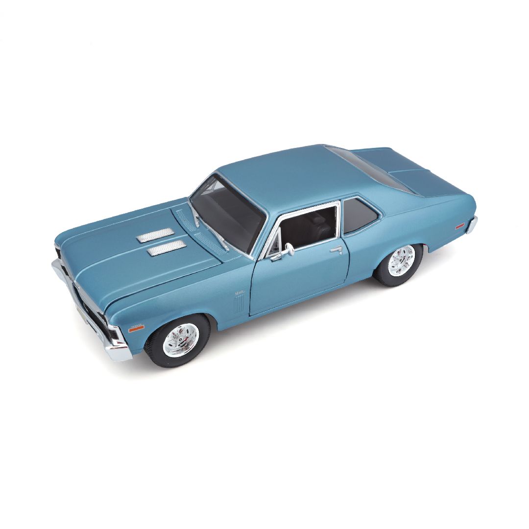 Maisto 1/18 SE 1970 Chevrolet Nova SS Coupe - Metallic Blue – image 17