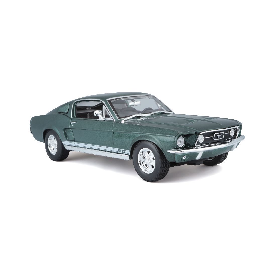 Maisto 1/18 SE 1967 Ford Mustang GTA Fastback - Metallic Green – image 2