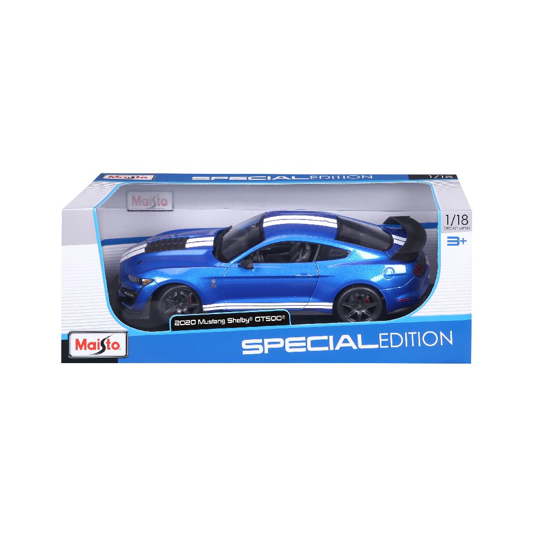 Maisto 1/18 SE 2020 Mustang Shelby GT500 (CFTP) (Blue) – image 4