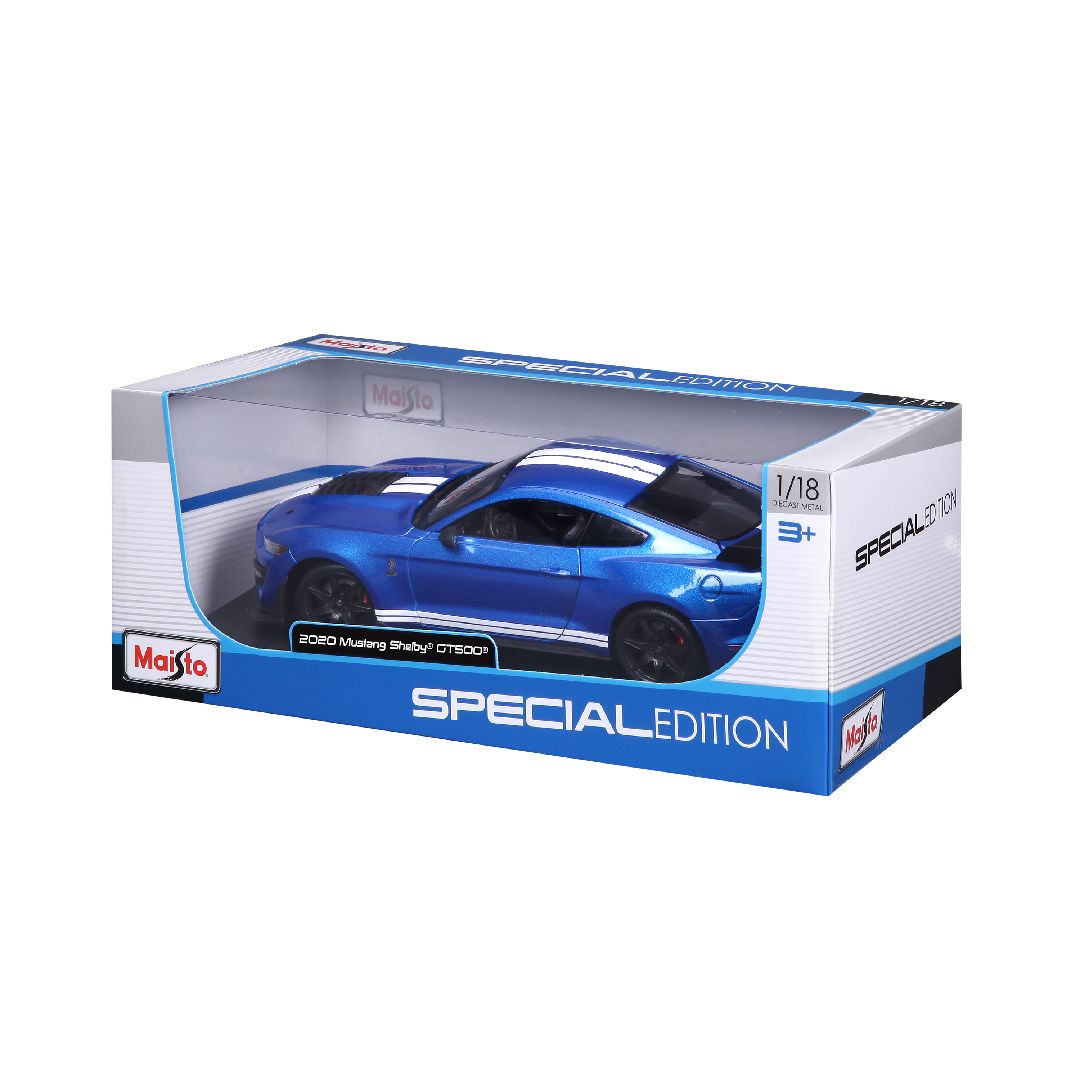 Maisto 1/18 SE 2020 Mustang Shelby GT500 (CFTP) (Blue) – image 5