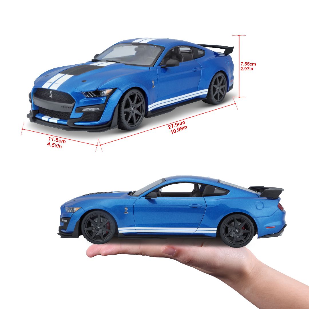 Maisto 1/18 SE 2020 Mustang Shelby GT500 (CFTP) (Blue) – image 11