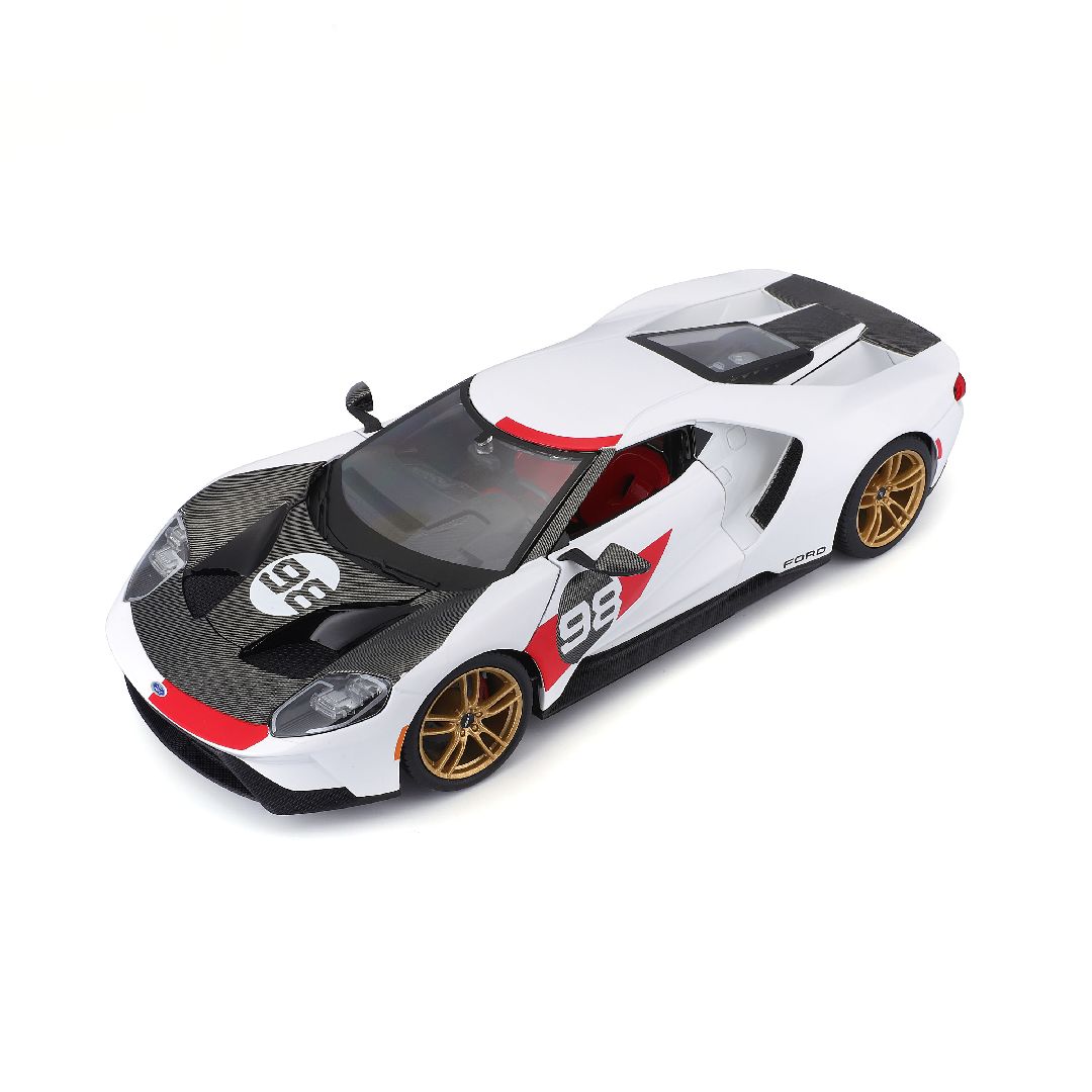 Maisto 1/18 SE 2021 GT Heritage Series - White/Black/Red#98 – image 15