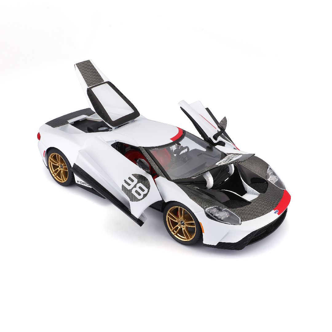 Maisto 1/18 SE 2021 GT Heritage Series - White/Black/Red#98 – image 16