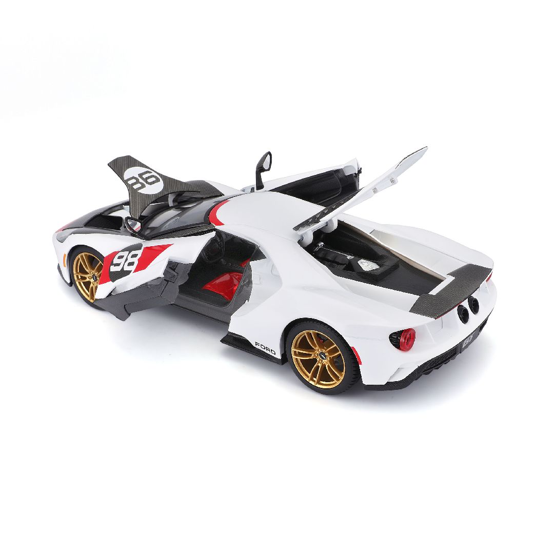Maisto 1/18 SE 2021 GT Heritage Series - White/Black/Red#98 – image 17