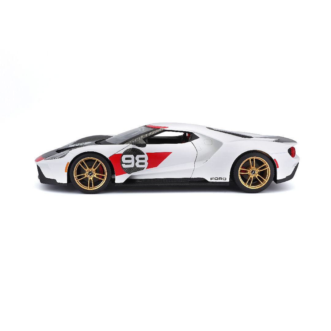 Maisto 1/18 SE 2021 GT Heritage Series - White/Black/Red#98 – image 18