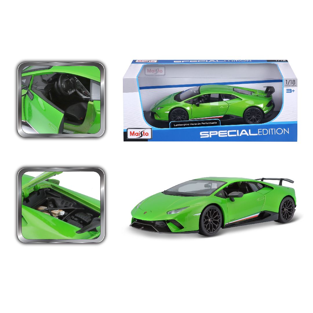 Maisto 1/18 SE 2017 Lamborghini Huracan Performante - Green – image 3