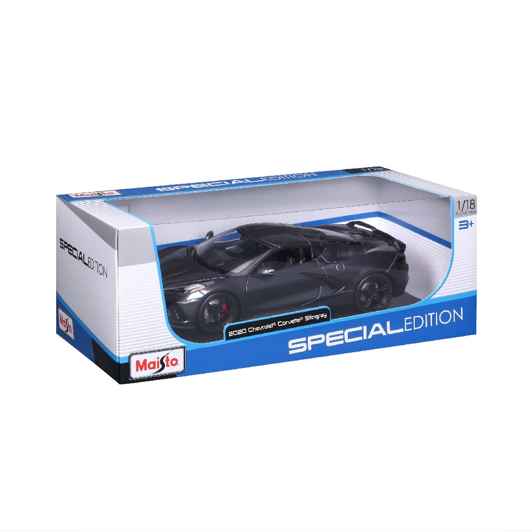 Maisto 1/18 SE 2020 Chevrolet Corvette Stingray Z51 (Grey) – image 4