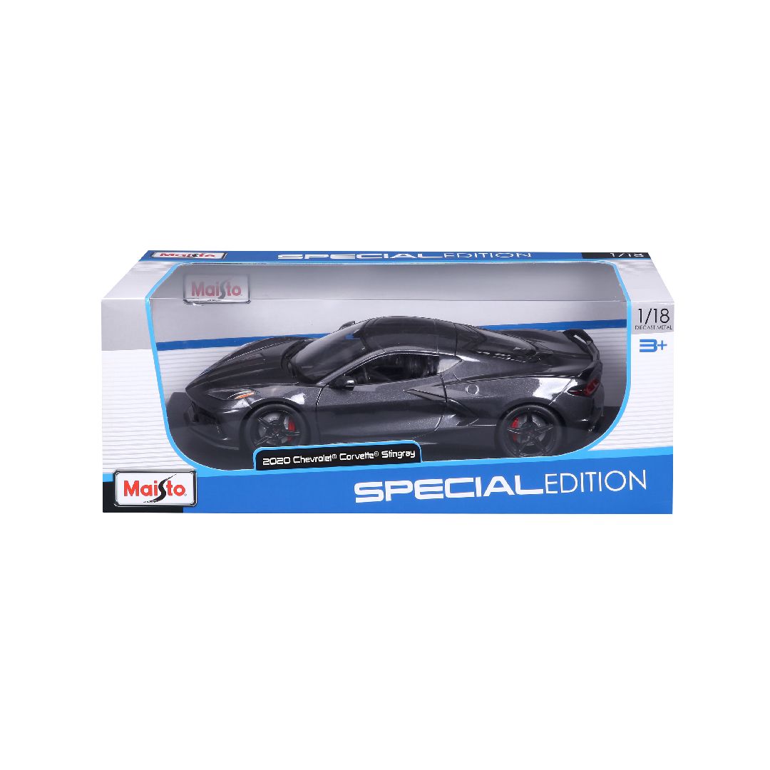 Maisto 1/18 SE 2020 Chevrolet Corvette Stingray Z51 (Grey) – image 5